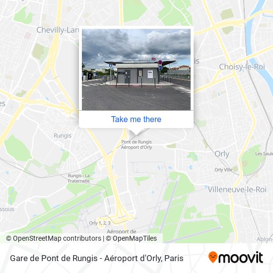 Mapa Gare de Pont de Rungis - Aéroport d'Orly