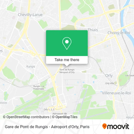 Gare de Pont de Rungis - Aéroport d'Orly map