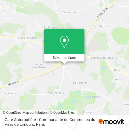 Gare Autoroutière - Communauté de Communes du Pays de Limours map