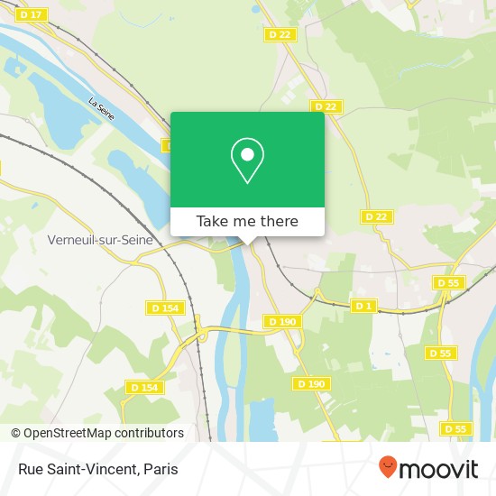 Mapa Rue Saint-Vincent