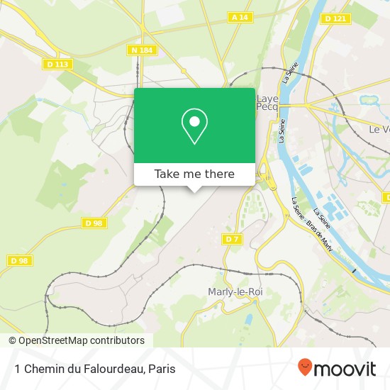 Mapa 1 Chemin du Falourdeau