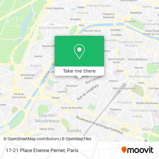 Mapa 17-21 Place Etienne Pernet