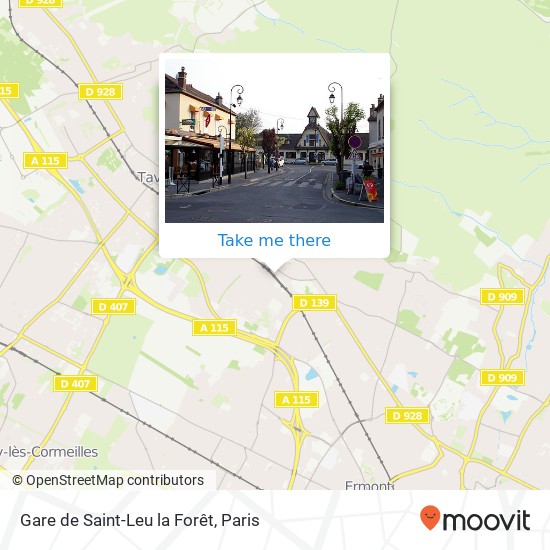 Mapa Gare de Saint-Leu la Forêt