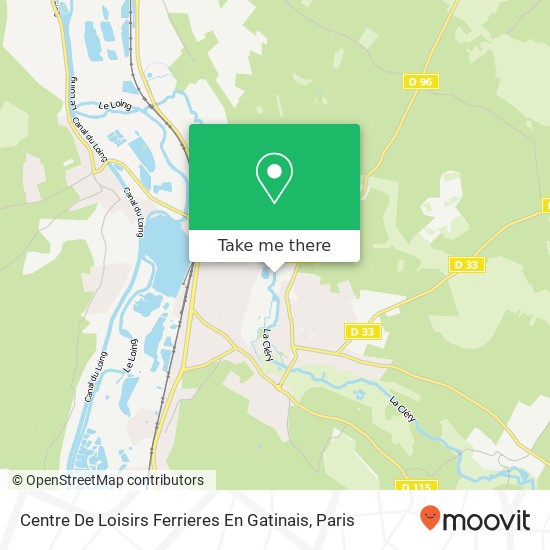 Centre De Loisirs Ferrieres En Gatinais map