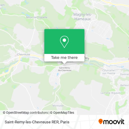Mapa Saint-Remy-les-Chevreuse RER