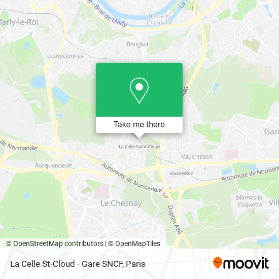 La Celle St-Cloud - Gare SNCF map