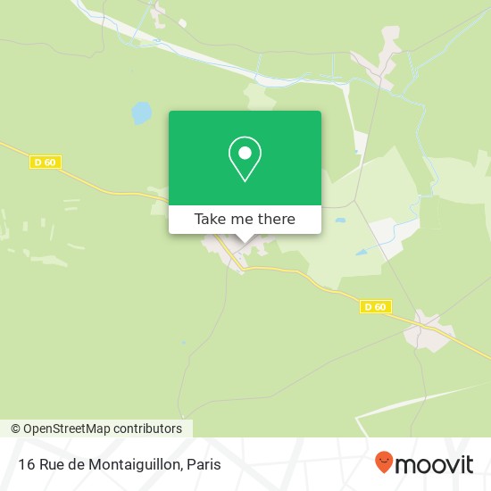 Mapa 16 Rue de Montaiguillon
