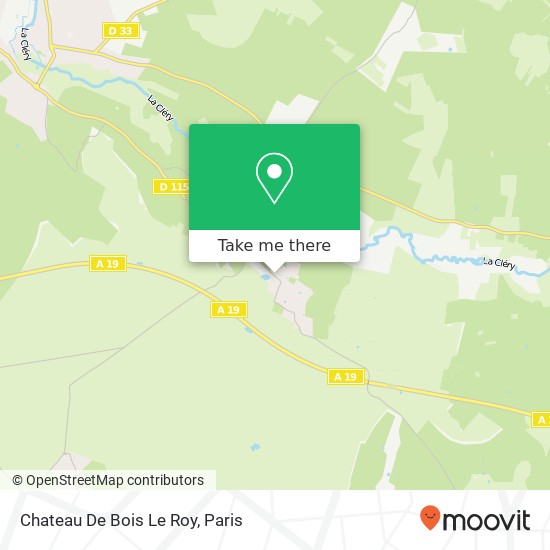 Chateau De Bois Le Roy map