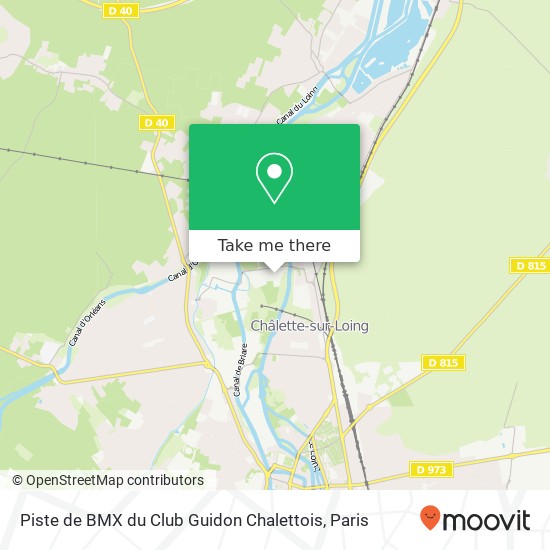 Piste de BMX du Club Guidon Chalettois map