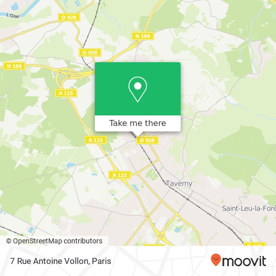 Mapa 7 Rue Antoine Vollon