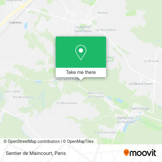 Sentier de Maincourt map