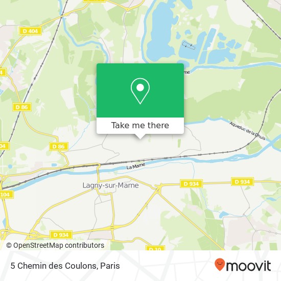5 Chemin des Coulons map