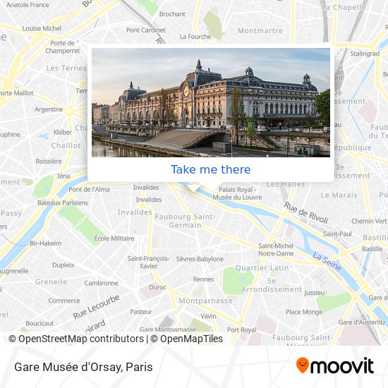 Mapa Gare Musée d'Orsay