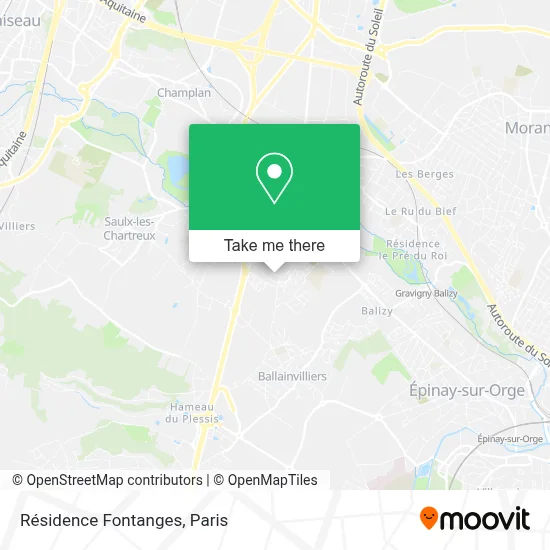 Résidence Fontanges map
