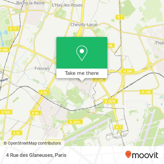 Mapa 4 Rue des Glaneuses
