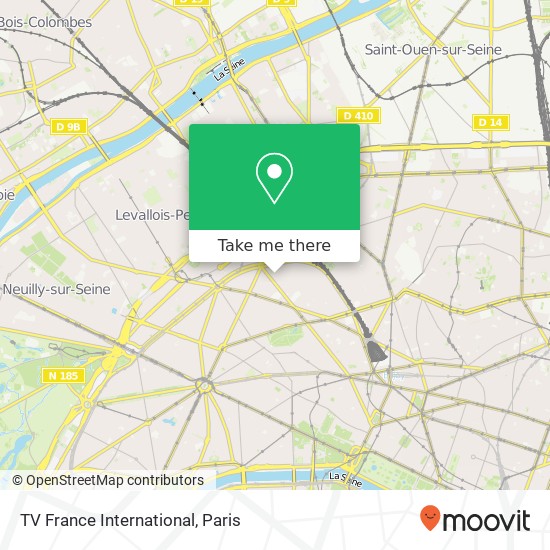 TV France International map