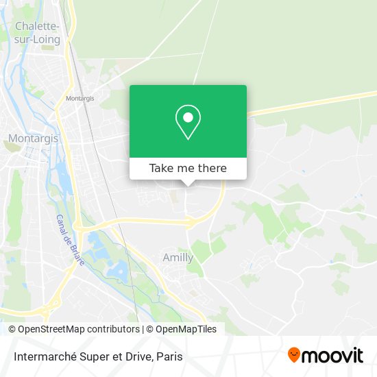 Intermarché Super et Drive map