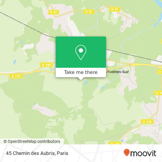 45 Chemin des Aubris map