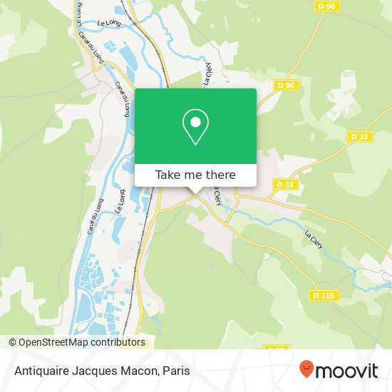 Antiquaire Jacques Macon map