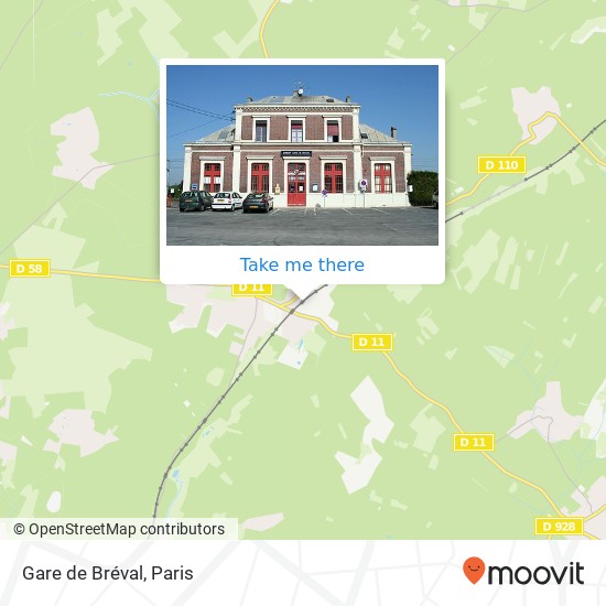 Gare de Bréval map