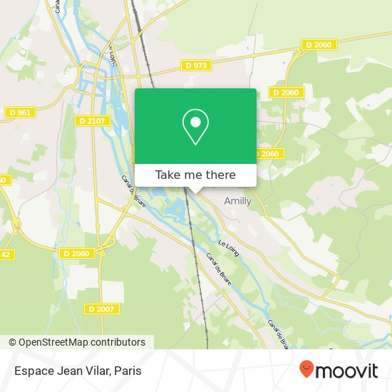 Mapa Espace Jean Vilar