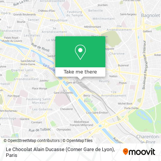 Le Chocolat Alain Ducasse (Corner Gare de Lyon) map