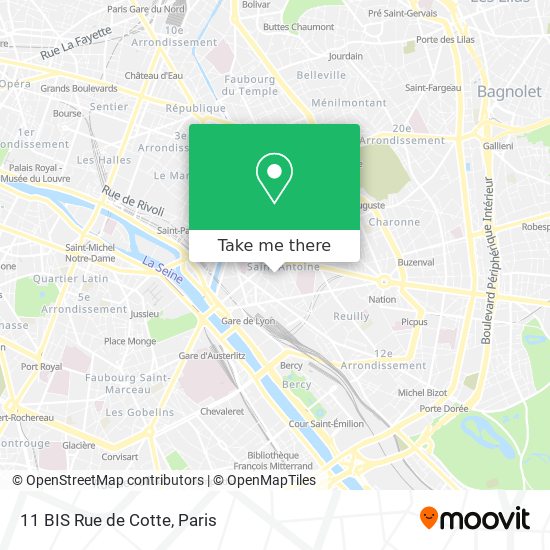 11 BIS Rue de Cotte map