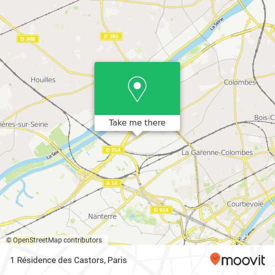 1 Résidence des Castors map