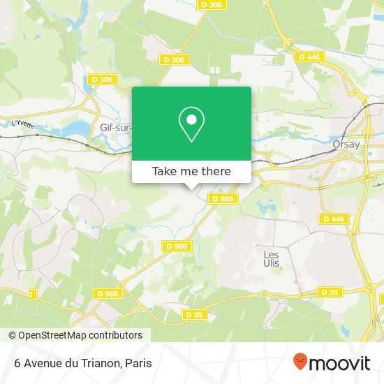 Mapa 6 Avenue du Trianon