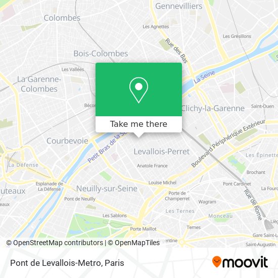 Pont de Levallois-Metro map