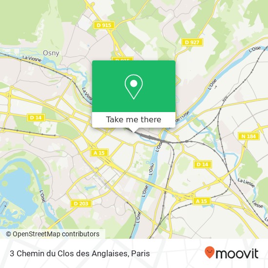 3 Chemin du Clos des Anglaises map