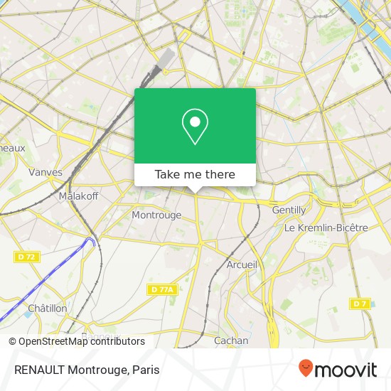 RENAULT Montrouge map