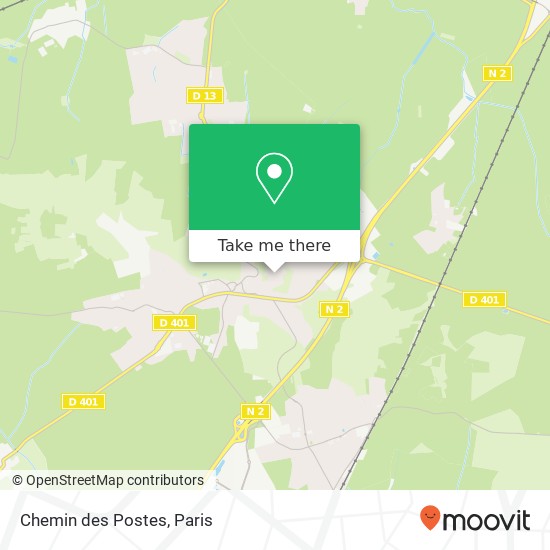 Chemin des Postes map