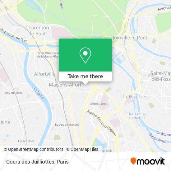 Mapa Cours des Juilliottes