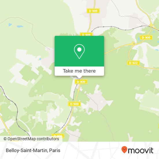 Mapa Belloy-Saint-Martin