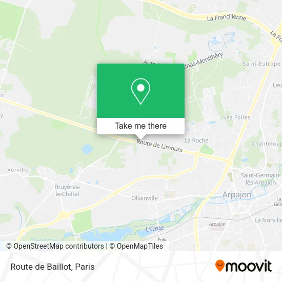 Route de Baillot map