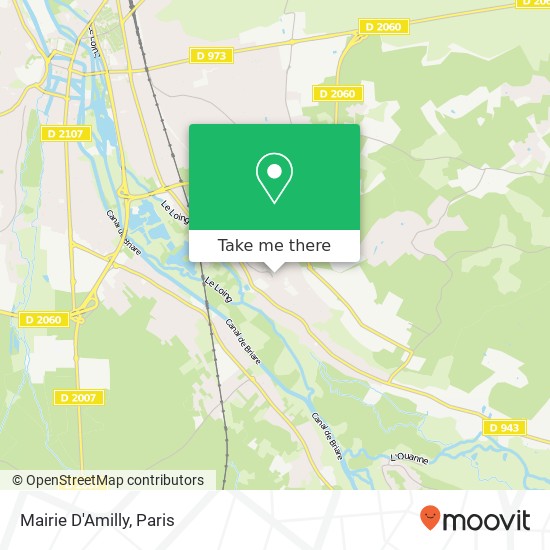 Mairie D'Amilly map