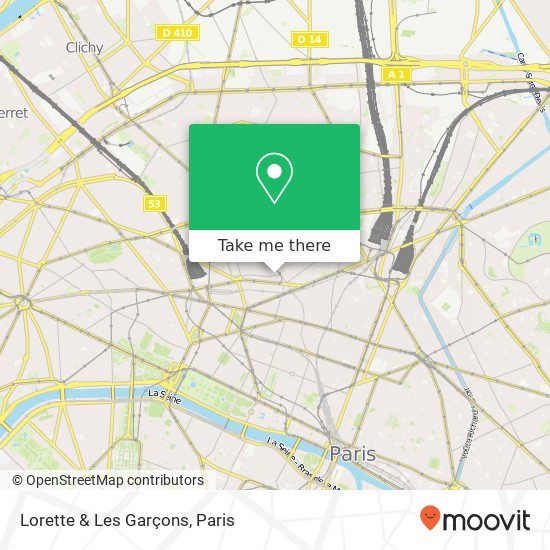 Mapa Lorette & Les Garçons