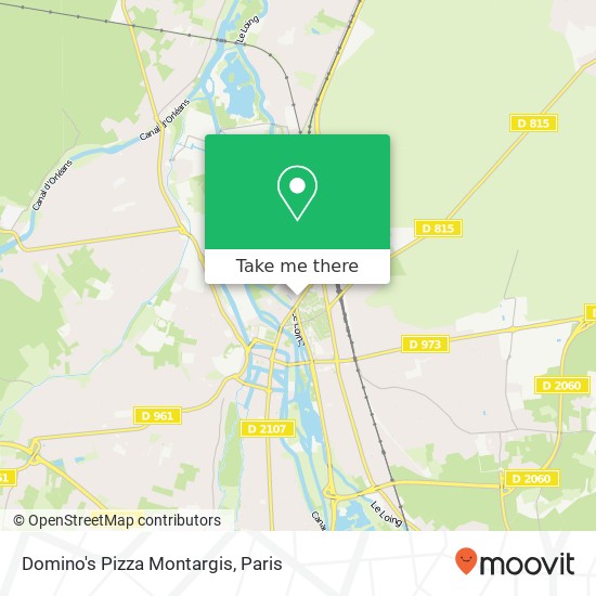 Domino's Pizza Montargis map