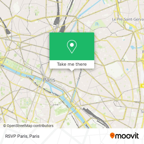 RSVP Paris map