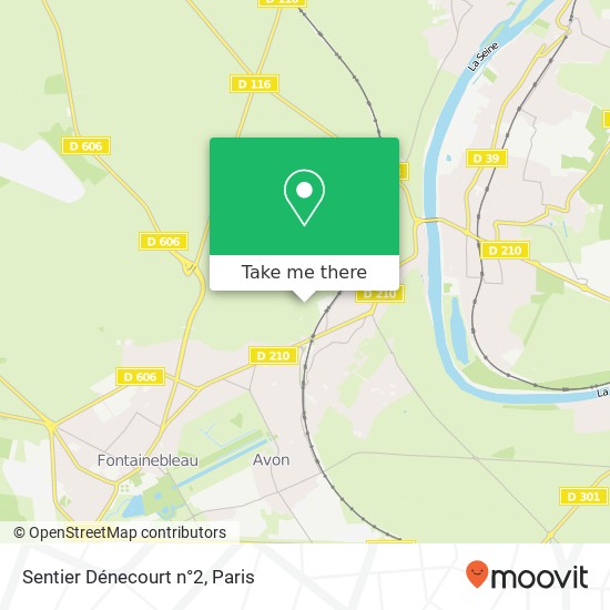Mapa Sentier Dénecourt n°2