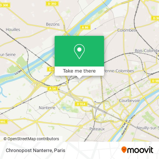 Chronopost Nanterre map