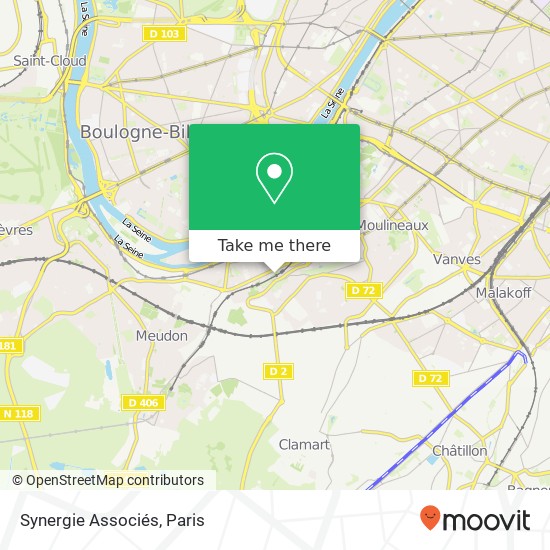 Synergie Associés map