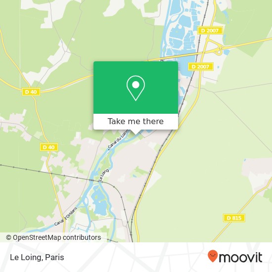 Le Loing map