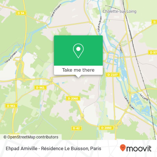 Ehpad Amiville - Résidence Le Buisson map