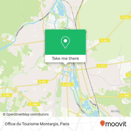 Office du Tourisme Montargis map