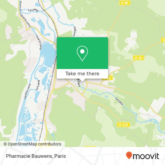Pharmacie Bauwens map