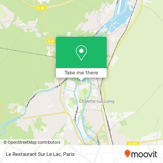 Mapa Le Restaurant Sur Le Lac