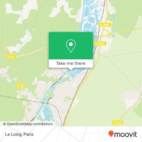 Le Loing map