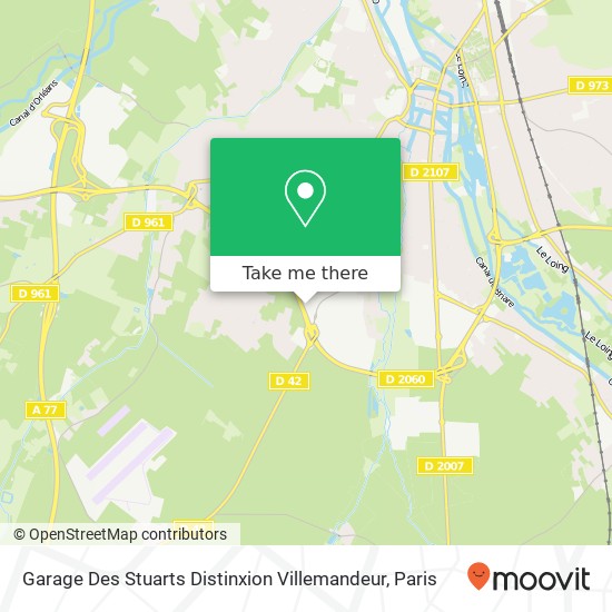 Garage Des Stuarts Distinxion Villemandeur map